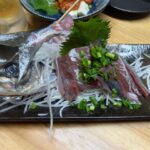 鯵の刺身